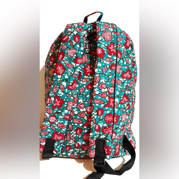 African ankara unisex handmade geometric backpack - Picture 2 of 5
